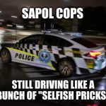 SAPOL Cops Can’t Even Perform Simple U-Turn Without Causing an Accident