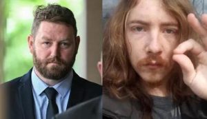 beau barrett evil coward vicpol thug and Daniel Peterson-English