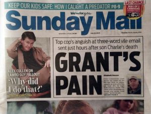 grant stevens sunday mail front page