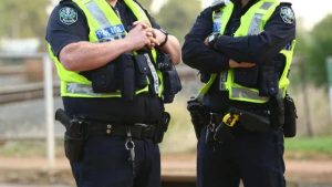 sapol cops standing around